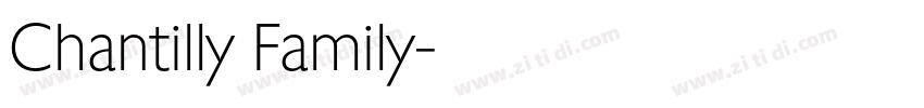 Chantilly Family字体转换